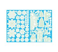 2PCS Auto-lumineux Décoration de Noël Snowflake