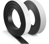 2Pcs Bande Magnétique Autocollante B, 2M Bande Aimantée,Scotch Aimanté, Rouleau Aimant Adhesif, Bande Magnétique Autocollante
