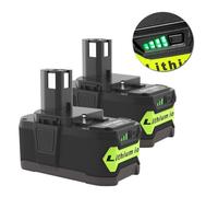 2PCS Batterie 6.0Ah Compatible Ryobi one 18V Lithium-ion P108