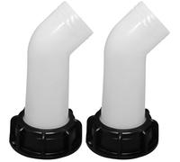 2pcs Bec de Vidange avec écrou IBC 1000L, 2 Pouces, raccord vanne extension, adaptateur pour cuve IBC