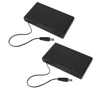 2pcs Bloc-Piles Portable pour Enseigne Néon LED 12V, Alimentation Boîtier à Convertit Les Néons USB en Néons à Piles pour la Maison, le Bureau, le Jardin, la Cour