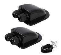 2PCS Boîtier d'entrée de Câble Double, Passe Toit IP68 Étanche en ABS pour Installation de Câbles Solaires, Résistant aux Intempéries pour Caravane, Bateau et Applications Photovoltaïques