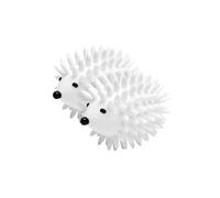 2PCS Boule Anti Poil Machine a Laver Hérisson FONGWAN Cheveux Animaux Nettoyage Outil Réutilisable - Blanc