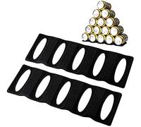 2Pcs Bouteille Empilage Tapis Can Stacker Armoire de cuisine et réfrigérateur Stockage Rack Bouteilles de vin Porte