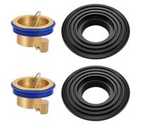 2PCS Clapet Anti Odeur Douche Clapet Set, Anti Retour Drain Douche Universe | Bouchon Siphon Sol Anti Odeur Insectes Anti Refoulement, Noyau Siphon Sol Joint Découpable Salle de Bain Cuisine Balcon