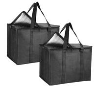 2pcs Conteaux de rangement à granules en bois 16x13x10 Stockage à granules imperméables avec poignée Spacieuse rangement de granulés en bois portable pour charbon de bois, grill, campping, extérieu