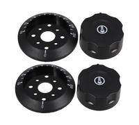 2pcs Couvercles de Sécurité pour Boutons de Cuisinière en Plastique Noir