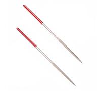 2PCS Diamant Aiguille Lime Ronde Diamant Limes Outils pour Métal Verre Pierre (140mm)
