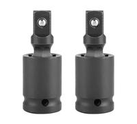 2Pcs Douille à Jointiversel, 1/4" 3/8" 1/2" Acier au Chrome-MolybdèNe Adaptateur de Douille Pivotante Clé Pneumatique Adaptateur de Perceuse (3/8in)