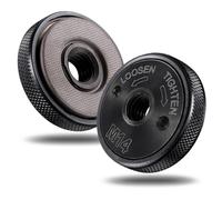 2Pcs Écrou Meuleuse M14, Écrou de Serrage Rapide D'angle en Acier au Carbone, Filetage Précis, Accessoire Compatible avec FLEX, AEG, Bosch Disqueuse (Noir)