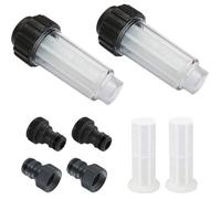 2pcs Filtre à eau pour tuyau d'arrosage - Avec 4 cartouches filtrantes de rechange Compatible Kärcher K2 à K7 - 3 4 pouce