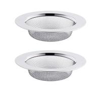 2PCS Filtre à Évier en Acier Inoxydable, Filtre de Vidange de 11,5 cm, Crépine d'évier, Tamis d'évier, Crépine d'évier de Cuisine