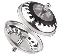 2Pcs Filtre Évier Cuisine Ø 79 mm,Bouchon Evier Cuisine INOX,Filtre à Évier de Cuisine,Bouchon Evier Cuisine,Filtre Universel en Acier Inoxydable 304 Épaissi,Crépine Cuisine