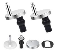 2Pcs Fixation Abattant WC, Charnières à Dégagement Rapide,de Toilettes Abattant Fixations Abattant de Toilettes Remplacement Fixation pour Siège de WC Abattant WC Fix，avec Vis Caoutchouc Rech