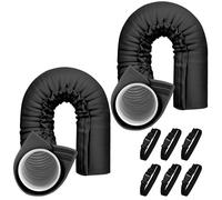2pcs Gaine isolante - - Isolation thermique efficace - Pour climatisation portable, Noir, 150x53cm