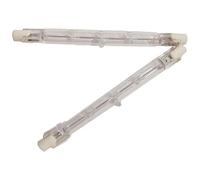 2PCS halogène R7S 78mm T3 100W Dimmable 118MM J-Type 120V/220V R7S Base Blanc chaud 2700K Ampoules halogènes à double extrémité pour le travail, lumières de paysage, lampadaires 120V-118MM-300W