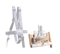 2pcs Harnais Chaise Haute Harnais De Sécurité 5 Points Universel pour Bébé, Adaptable sur Chaise Haute, Poussette, Landau, Transat
