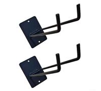 2PCS Iron Garden Tool Rack Wall Mounted 2PCS Iron Garden Tool | Solid Iron, Holds 22lbs, 10in Length, For Shovels Rakes Mops Ladders, Easy Wood Wall Install, Garage Storage