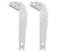 2Pcs Jauge d'angle de foret à 118 degrés, outil d'inspection d'affûteuse | Jauge de point de forage en métal, lame de mesure plage 0 à 20 mm pour vérification l'angle du point de forage