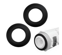 2PCS Joint Chasse d'Eau WC Compatible avec Siamp Optima 49 50, 72 mm x 45 mm Joints Valve Chasse-d'eau Rechange en silicone 34490507 (Noir)