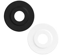 2PCS Joint Chasse d'Eau WC Toilette Compatible Siamp Skipper 45, Storm33A | Joints Valve de Chasse d'Eau WC Ø72 mm Membrane d'Étanchéité en Silicone pour Réservoir Toilette, Noir et Blanc