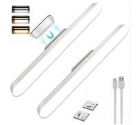 2pcs Lampe de Placard pour cuisine bureau et Placard, 3 Modes Lumière, Rechargeable USB-led armoire-led sans fil