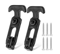 2pcs Loquets de Tirage en Caoutchouc avec Poignée en T, Loquet en Caoutchouc Flexible avec Vis Accessoires pour Capot Glacière Armoire à Outils Compartiment de Bateau Boîte de Chargement