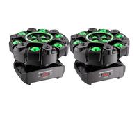 2PCS Lyre LED 180W, Jeux de Lumiere RGBW 26CH Disco Lumière Stroboscopes Beam Projecteurs pour Scène DJ Club Bar Fête