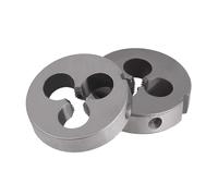 2pcs M1.0x0.25mm Filière Ronde Métrique, Acier Alliage, Filetage à Droite pour Moule de Filetage, Usinage, Réparation, Découpe de Vis, Outil Fixe
