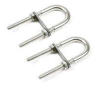 2pcs M5 U Boulons Acier Inoxydable U Boulon U-Bolt Boulon En U Avec Joint D'éCrou Sont UtiliséEs Comme Boulon De Tuyau Domestique, Boulon De Voiture, GréEment En U De Yacht