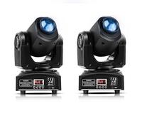 2PCS Mini 30W Lyre LED Moving Heads Tête Mobile, RGBW LED Lumière de Scène DMX512 9/11CH Contrôle Sonore pour Disco DJ Party Clubs