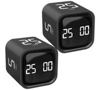 Pomodoro Minuteur de productivité avec alerte sonore et vibratoire réglable, Compte à rebours Étudier et Fitness 5/10/30/60 minutes