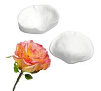 2pcs Moule en Silicone Pétales 3D Rose Fleur Moule à Fondant en Silicone Réutilisable Chocolat Gâteau Décoration Moule Fleur Pétales Moule Silicone DIY Bougies Argile Plâtre Art Artisanat Moule
