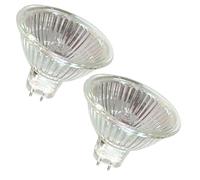 2PCS MR16 12V 20W Spot halogène MR16 GU5.3 Ampoules Halogènes Réflecteur | Ampoule MR16 Halogène Dimmable Blanc Chaud pour Hotte Aspirante,Plafonnier