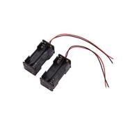 2pcs Noir 2-couches 4 x 1,5 V AAA Batterie Boite Support Case w Fils de Connexion