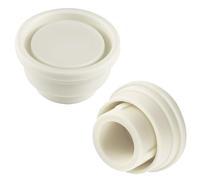 2pcs Pare-Chocs Échelle Piscine Creusée, Bouchon Caoutchouc Sécurité Échelles,Accessoires Remplacement Fixation pour Protéger Marches,Coussin Tampon Garde pour 42mm Diamètre Escaliers Mécaniques,Blanc
