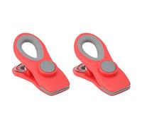 2Pcs Pinces Alimentaires Magnétiques, Scelle-Sachet pour Cuisine, 3in | forte adhérence, bouche ondulée, rangement pour réfrigérateur, acier inoxydable, aimant