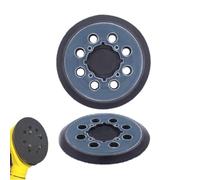 2Pcs Plateau De Poncage 125mm Pour Ponçeuses DeWalt DWE6421, DWE6423, 6421K, 6423K, Et DCW210B - Patin De Remplacement À Boucle Et Crochet Avec 8 Trous Pour Aspiration Efficace De La Poussière