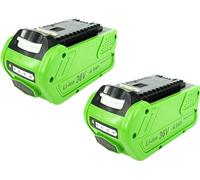 2Pcs PowerSmart Akku 36V/40V / 4000mAh pour Greenworks GD40CS15, GD40CS18, GD40CS40, GD40LM45, GDC40