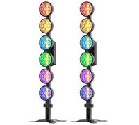 2PCS Projecteur de Scène COB Linéaire Vintage, Par LED RGB 300W, Éclairage DJ avec DMX512, Projecteur pour Fêtes, Concerts, Mariages, Bars