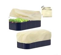 2pcs Protection Frost Plantes Rectangulaire Non-tissé Avec | Convient aux bacs surélevés et jardinières Léger et pour facile à ajuster tissu respirant pour circulation d’air