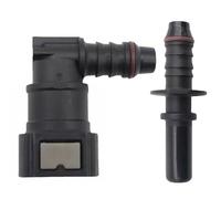 2pcs Raccord Durite Essence - Connecteur de Tuyau de Carburant Coude Femelle 9.89 id8, Traversant pour Ligne de Carburant de Voiture