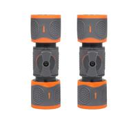 2pcs Raccord Tuyau Arrosage avec Valve ABS pour Jardin Lavage Pratique | Emboiture rapide sans outil, debit controle precis, junction etanche robuste, multifonction exterieur, installation manuelle