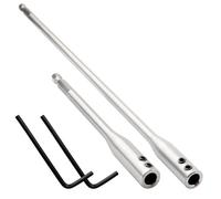 2pcs Rallonge de Foret 150mm/300mm Extension de Foret en Acier à Haute Teneur en Carbone Rallonge de Perceuse 1/4""6.35mm