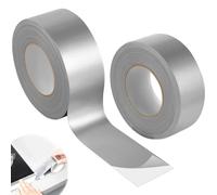 2Pcs Ruban Adhésif Aluminium, Scotch Alu Étanche Scellement Haute Température, Bande Collante Etancheite Autocollant Résistan pour Blindage Isolation, Réparation Surfaces Métalliques, Fixation