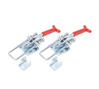 2PCS Serre - Joint à Levier Réglable U - Bolt en Fer Galvanisé, Fixation Rapide et Résistante pour Porte de Boîte - Solide et Durable, Usage Industriel et Domestique