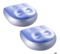 2pcs Siège d'Appoint Gonflable Spa 47x37cm, coussin dossier + 4 ventouses jacuzzi/spas .