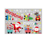 2pcs Stickers Verre Noël