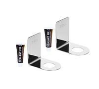 2pcs Support de Distributeur de Bouteille de Savon fixé au Mur, Distributeur de Bouteille de Pompe à Savon en Acier Inoxydable sans perceuse Support de Distributeur de Savon Support Suspendu