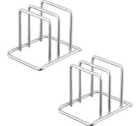 2Pcs Support de Planche à Découper en Inoxydable Supports De Couvercle | Organisateur De Planche À Découper Organisateur De Cuisine Compact pour Ustensiles Plats Plaques À Pâtisserie